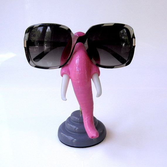Glasses holder glasses nose, hand-painted, for the young and the young at  heart to give as a gift + keep, glasses stand glasses storage flamingo