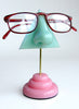 Mint Nose Eyeglass Stand with Pink Base